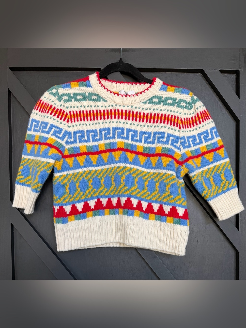 Hunter Bell Odette Sweater in Kent Fair Isle, Size XS - Picture 5 of 7
